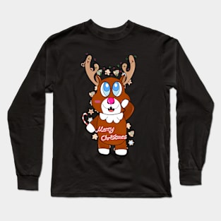 Merry Christmas little Reindeer Long Sleeve T-Shirt